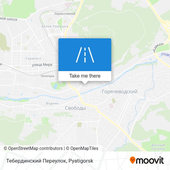 Тебердинский Переулок map