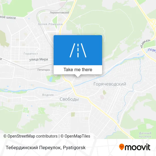 Тебердинский Переулок map