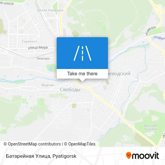 Батарейная Улица map