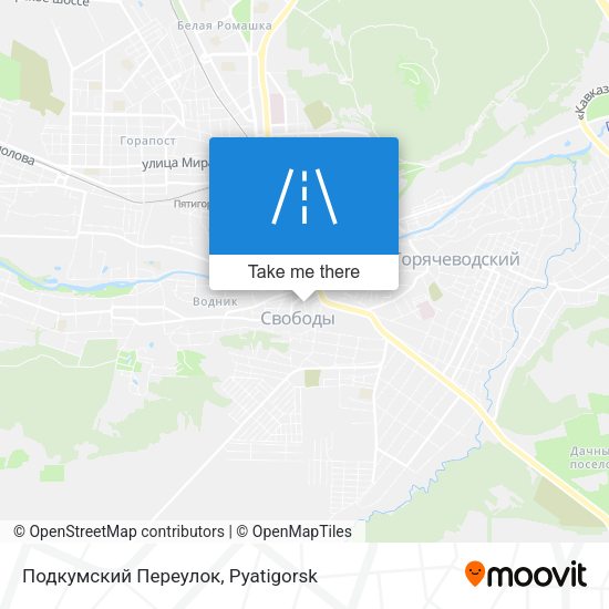 Подкумский Переулок map