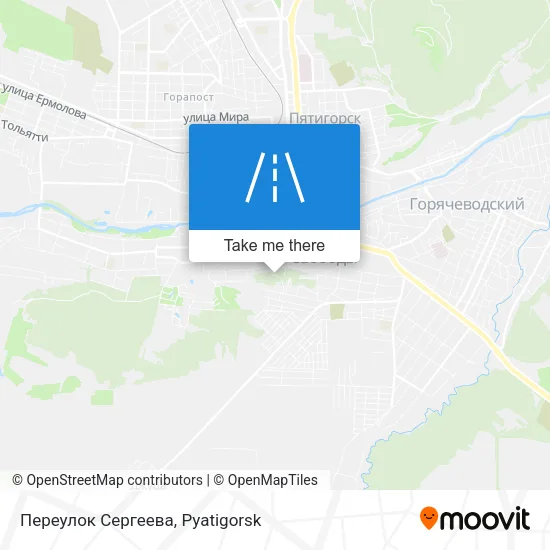 Переулок Сергеева map