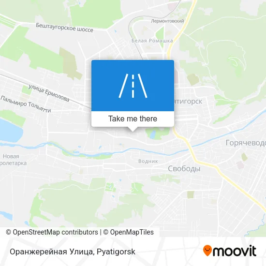 Оранжерейная Улица map