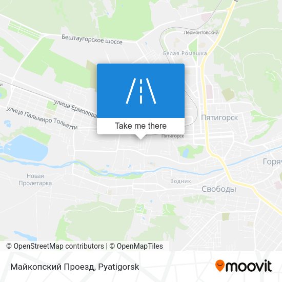Майкопский Проезд map