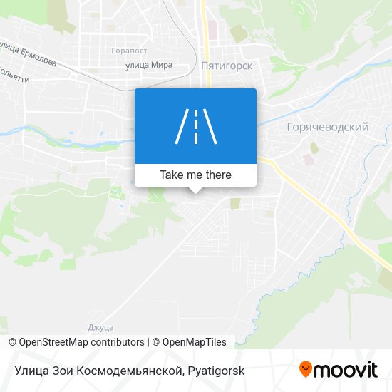 Улица Зои Космодемьянской map