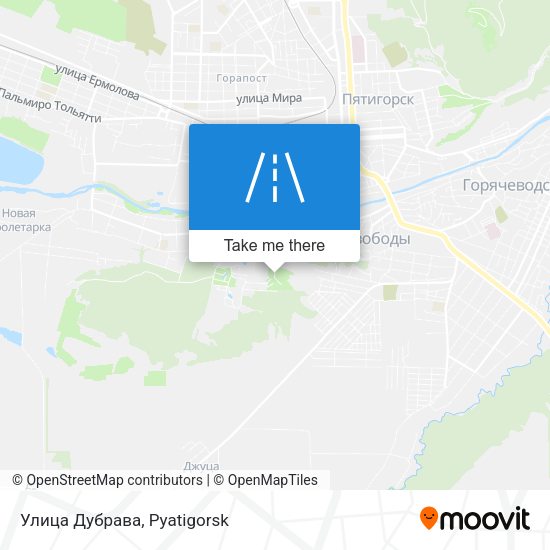 Улица Дубрава map