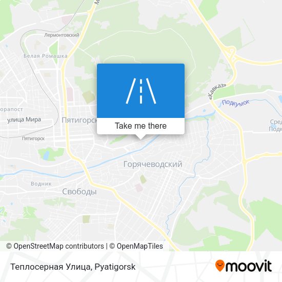 Теплосерная Улица map