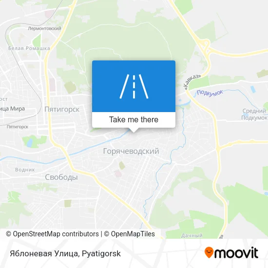 Яблоневая Улица map