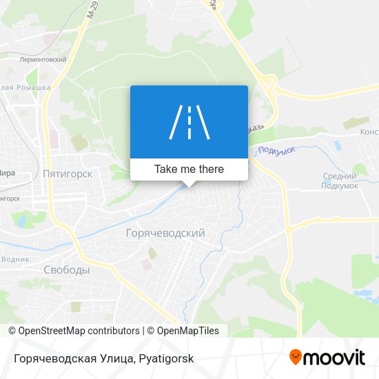 Горячеводская Улица map