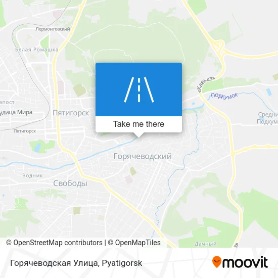 Горячеводская Улица map