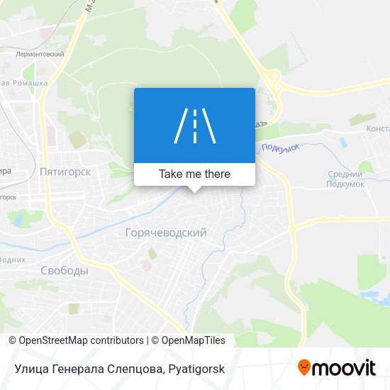 Улица Генерала Слепцова map