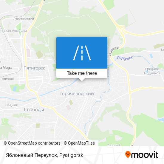 Яблоневый Переулок map