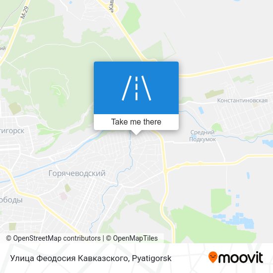 Улица Феодосия Кавказского map