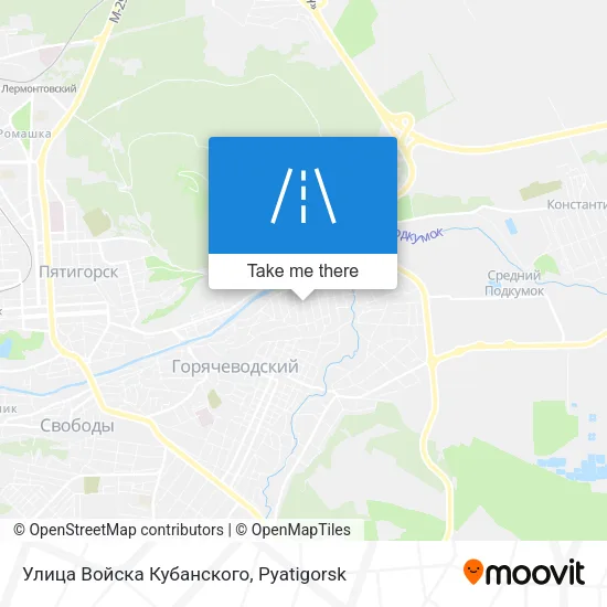 Улица Войска Кубанского map
