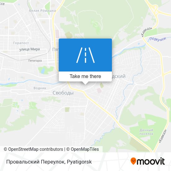 Провальский Переулок map