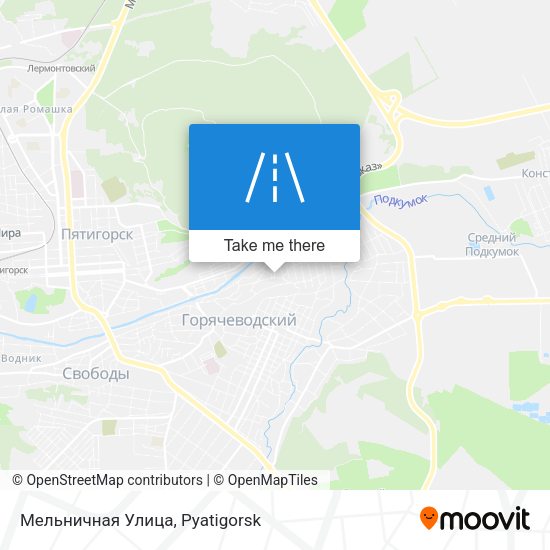 Мельничная Улица map