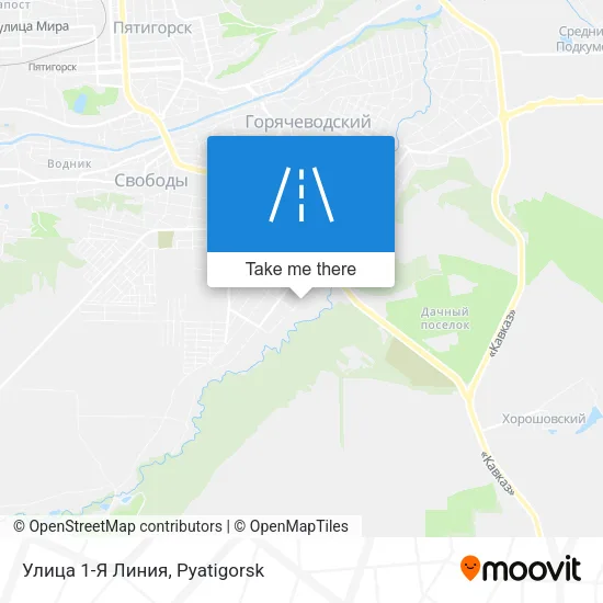 Улица 1-Я Линия map