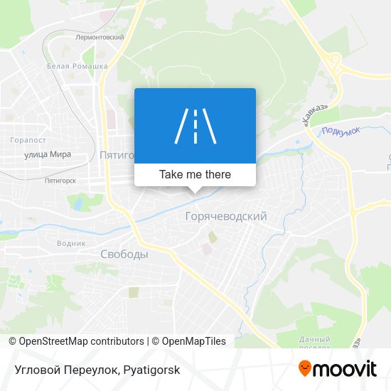 Угловой Переулок map