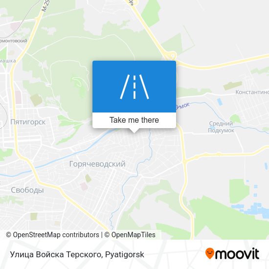 Улица Войска Терского map