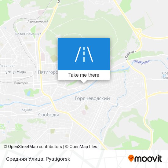 Средняя Улица map
