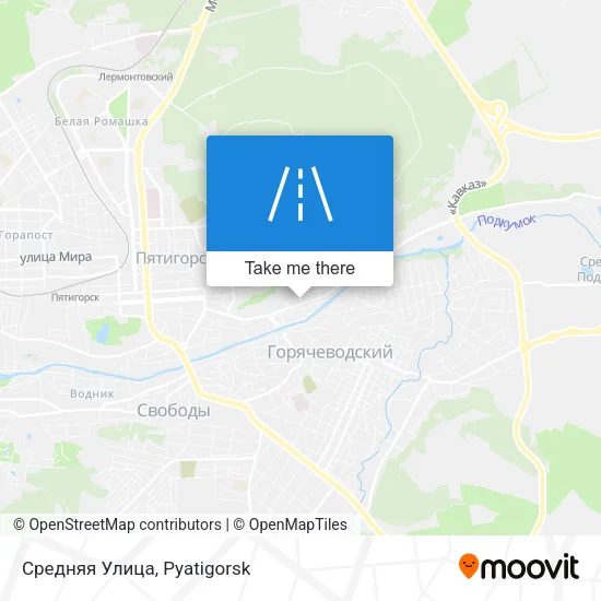 Средняя Улица map