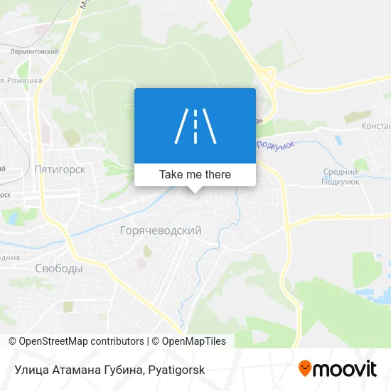 Улица Атамана Губина map