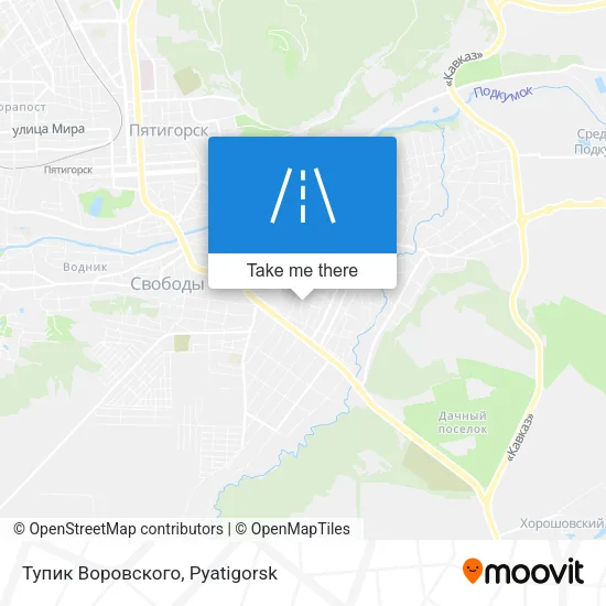 Тупик Воровского map
