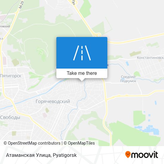 Атаманская Улица map