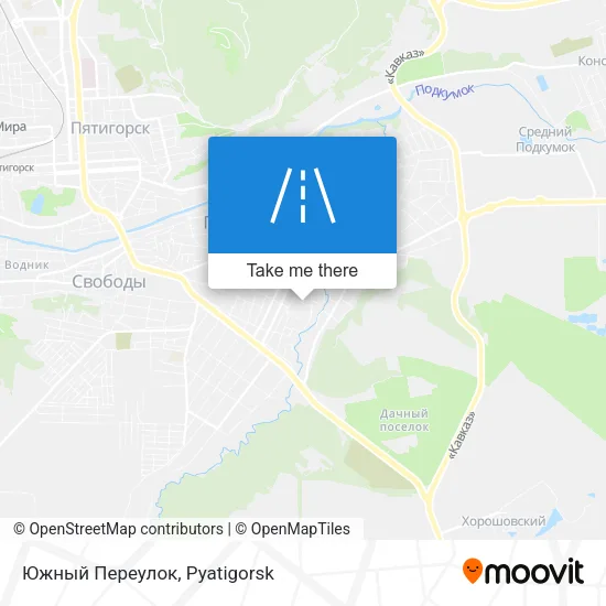 Южный Переулок map