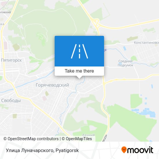 Улица Луначарского map