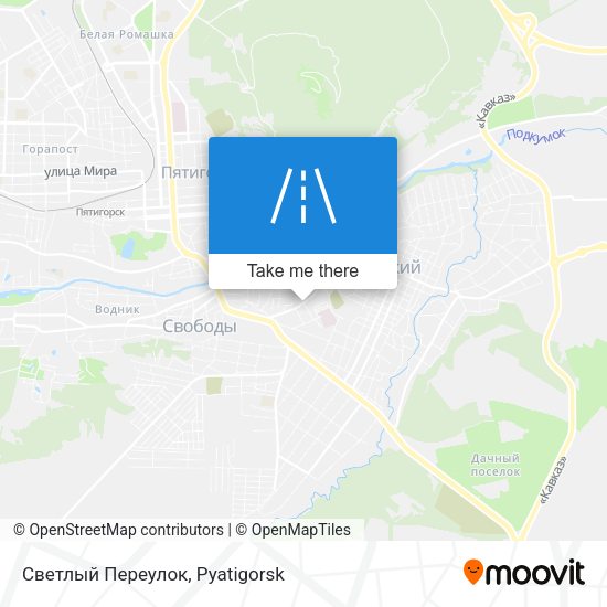 Светлый Переулок map