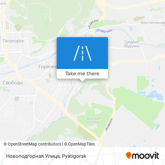 Новоподгорная Улица map