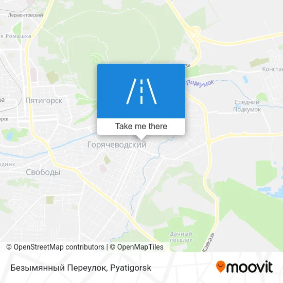 Безымянный Переулок map