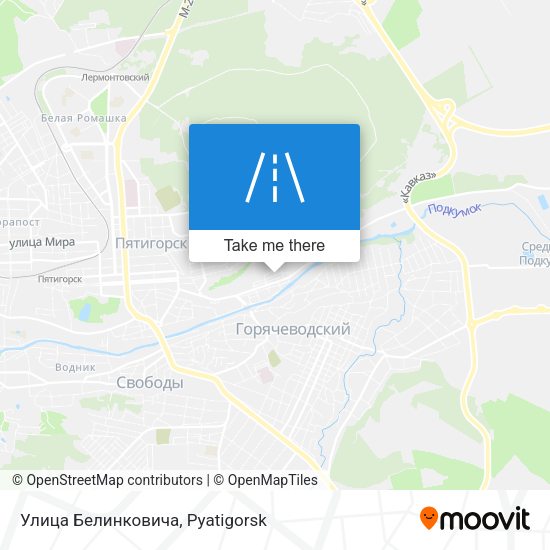 Улица Белинковича map