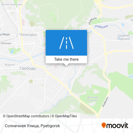 Солнечная Улица map