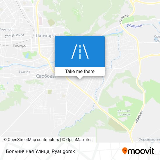 Больничная Улица map