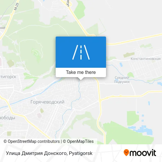 Улица Дмитрия Донского map