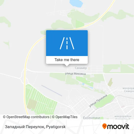 Западный Переулок map