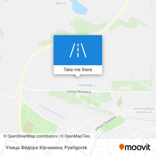 Улица Фёдора Юрчихина map