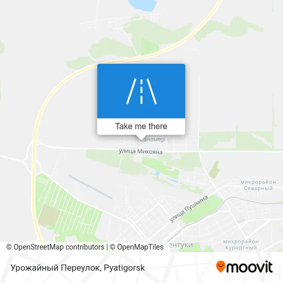 Урожайный Переулок map
