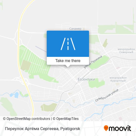 Переулок Артёма Сергеева map
