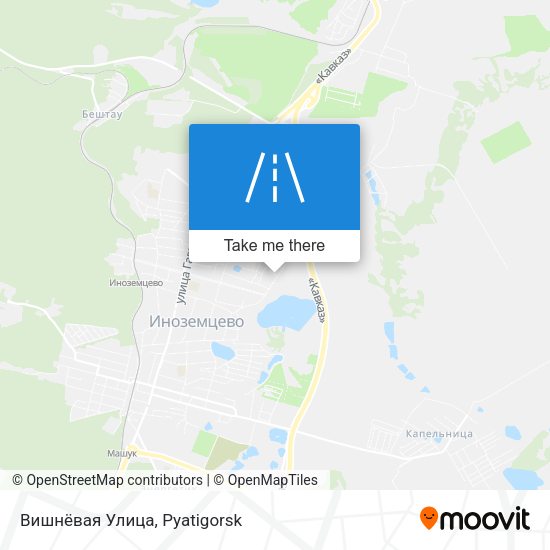 Вишнёвая Улица map