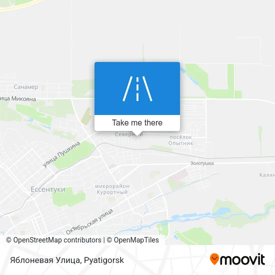 Яблоневая Улица map