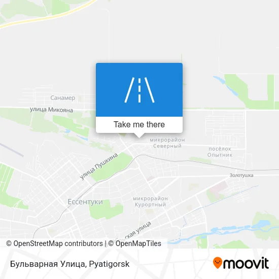 Бульварная Улица map