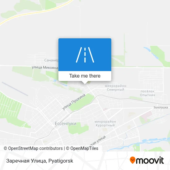 Заречная Улица map