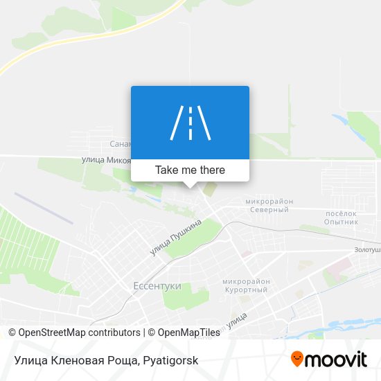 Улица Кленовая Роща map