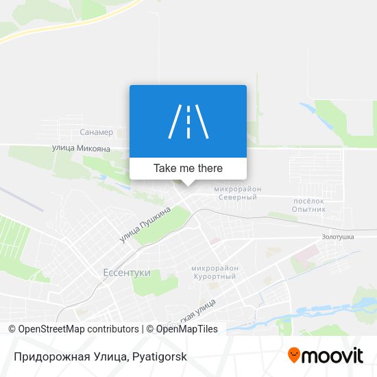 Придорожная Улица map