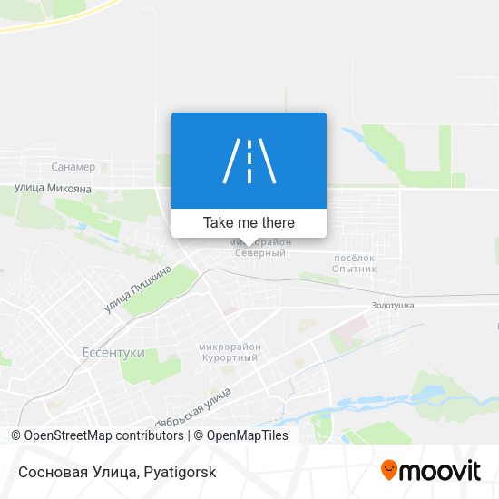 Сосновая Улица map