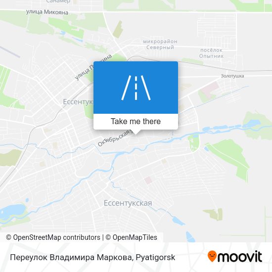 Переулок Владимира Маркова map