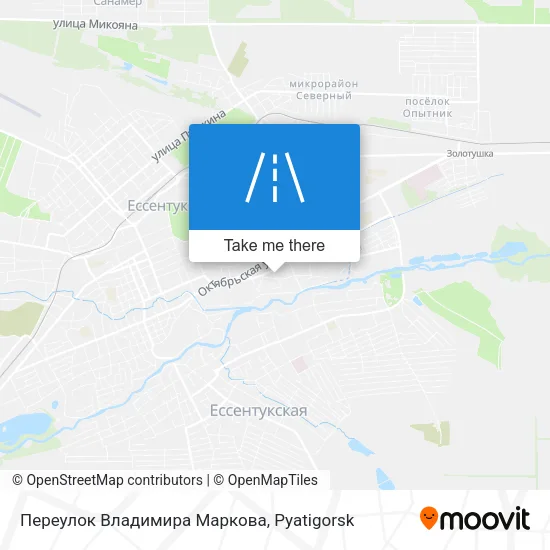 Переулок Владимира Маркова map