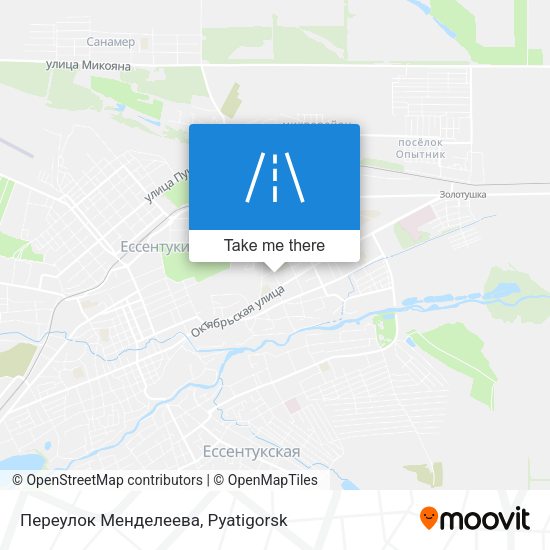 Переулок Менделеева map